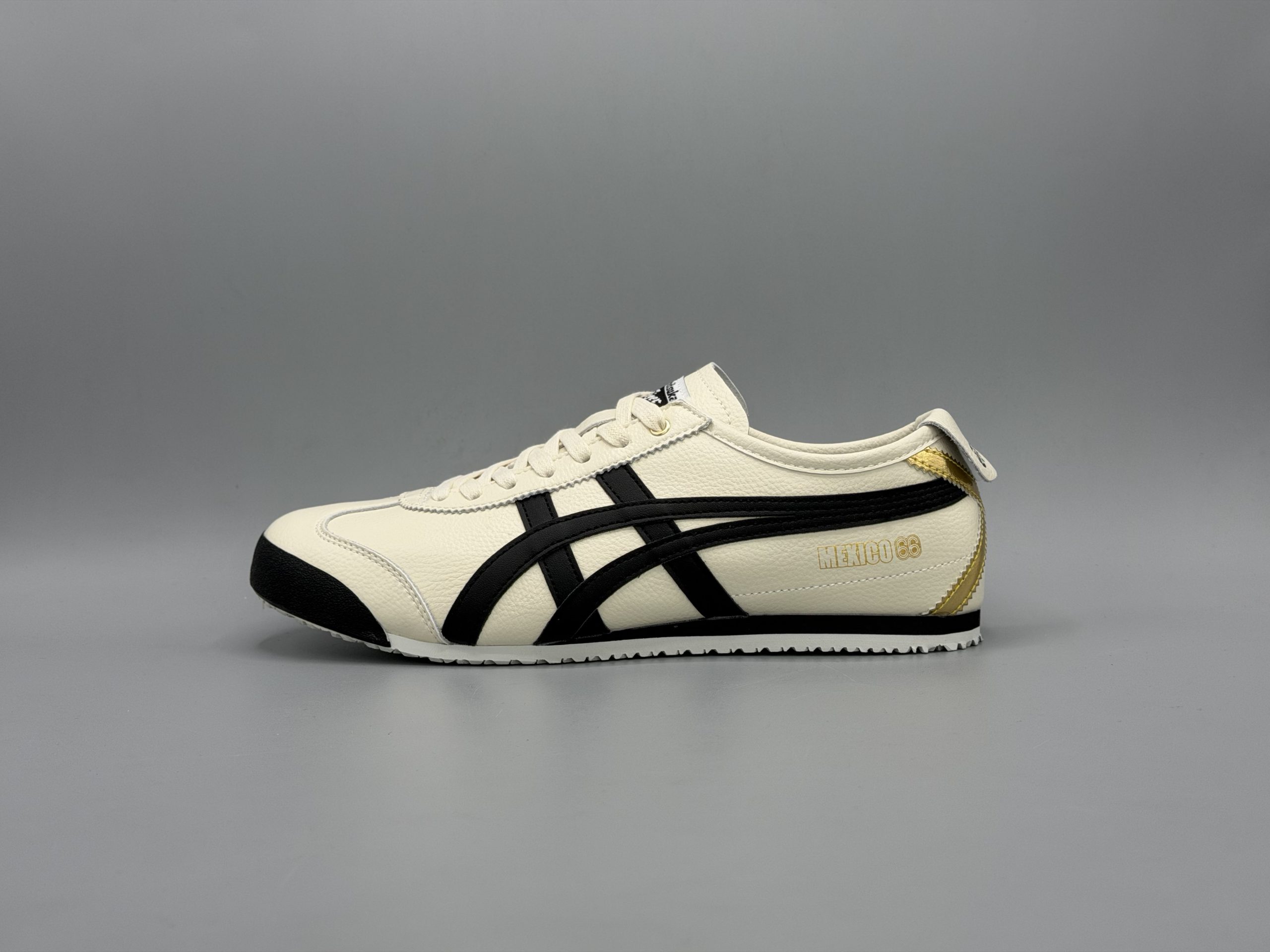 کتانی اونیتسوکا تایگر مکزیکو 66 کرم مشکی طلایی /Asics Onitsuka Tiger Mexico66